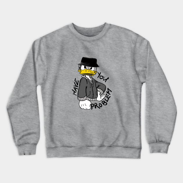 Problem duck Crewneck Sweatshirt by CB_design